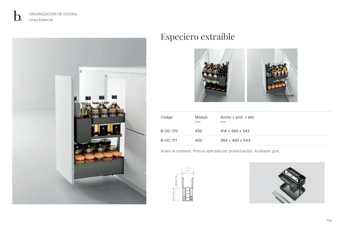 Organización y accesorios de cocina, página 114
